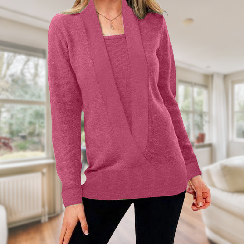 JO | Plain long-sleeved sweater
