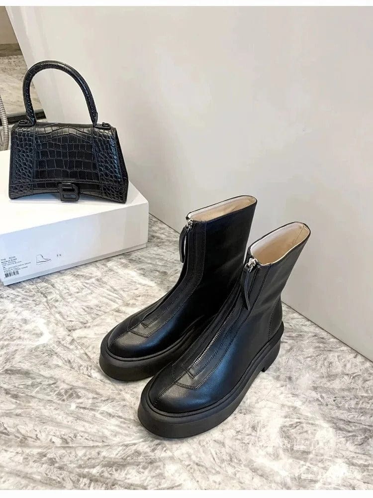 JO | Leather ankle boots