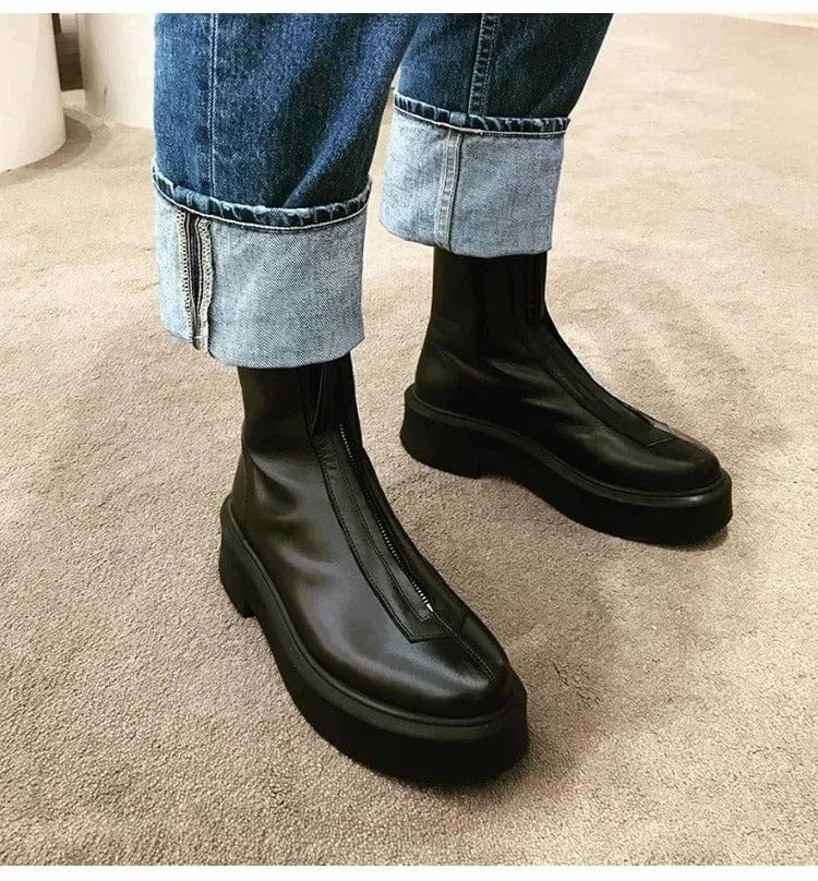 JO | Leather ankle boots