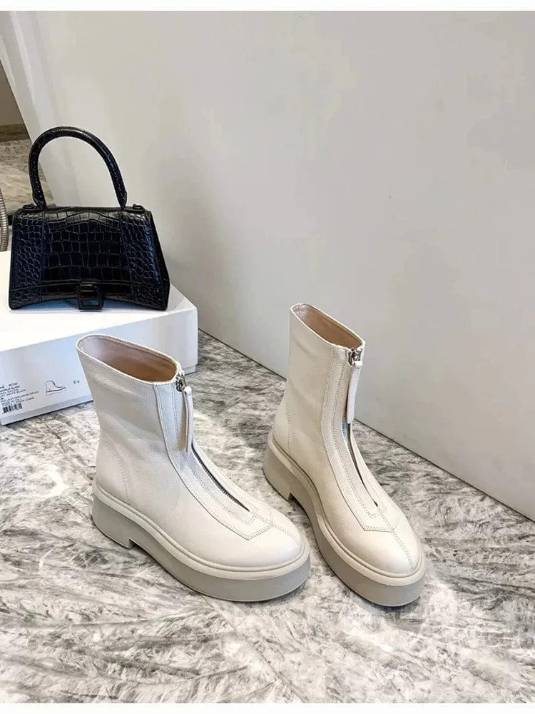 JO | Leather ankle boots