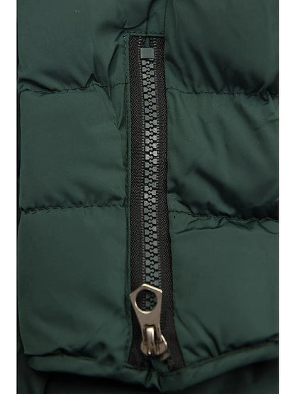 JO | Luxurious winter puffer coat with faux fur lining