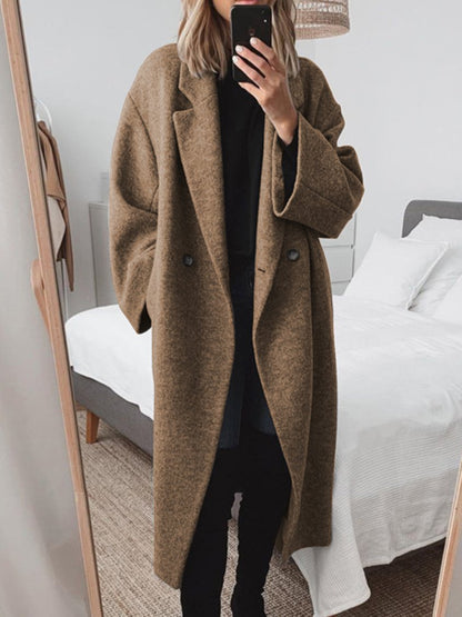 JO | Long oversized wool blend coat