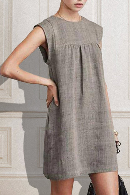 JO | CASUAL SLEEVELESS MINI DRESS IN A-LINE