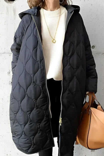 JO | Quilted coat with hood