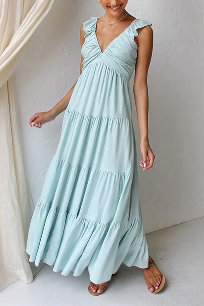JO | Linen sleeveless maxi dress