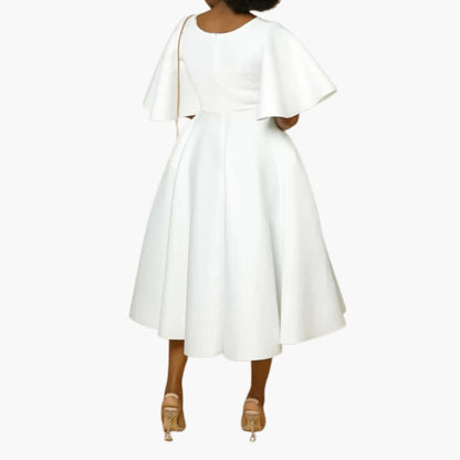 JO | Women's summer midi dress with pockets and short sleeves