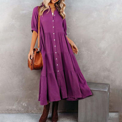 JO | Midi shirt dress with pockets
