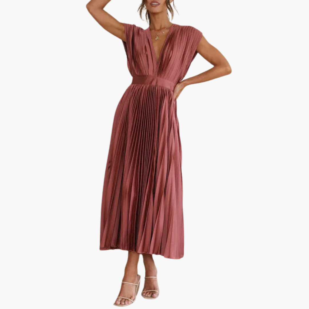 JO | Floral midi dress with puff sleeves