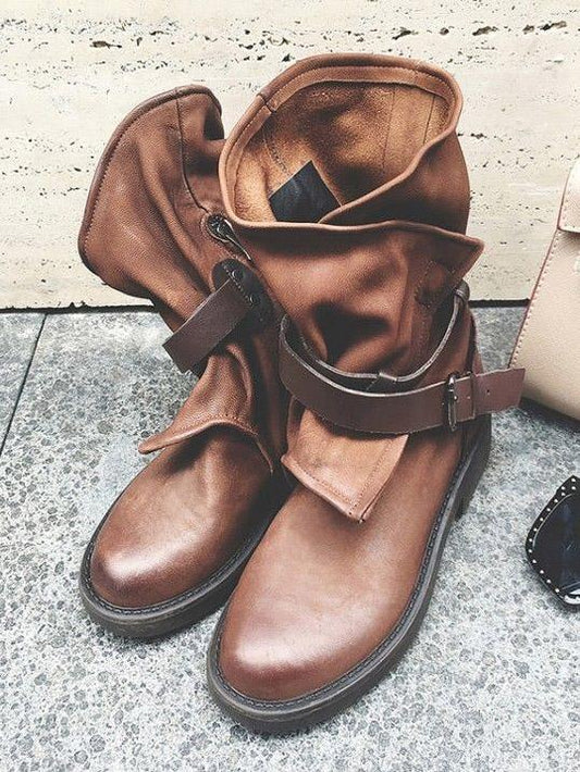 JO | Vintage ankle boots with buckles