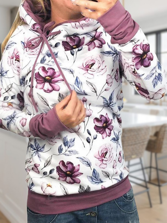 JO | Stylish purple floral sweater