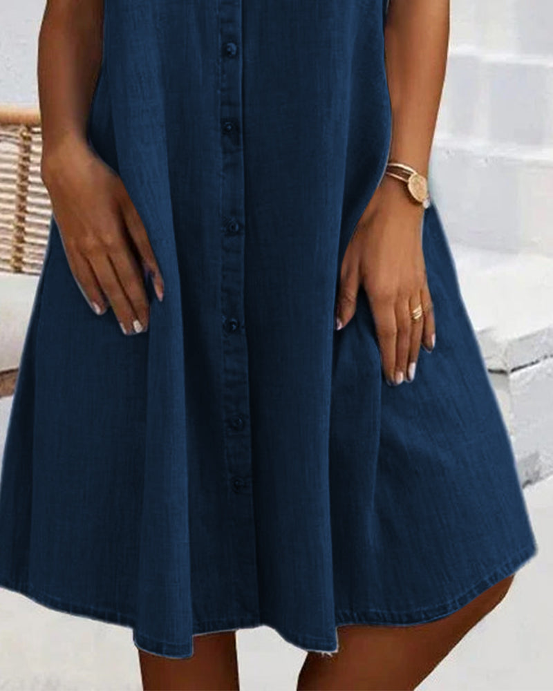 JO | Midi dresses with lapel collar and button placket