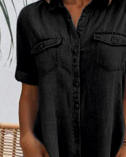 JO | Midi dresses with lapel collar and button placket