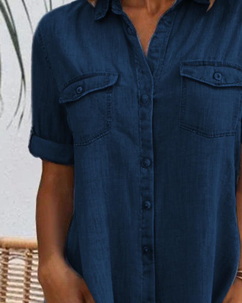 JO | Midi dresses with lapel collar and button placket