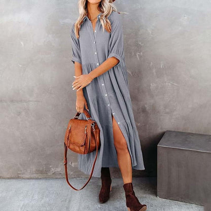 JO | Midi shirt dress with pockets