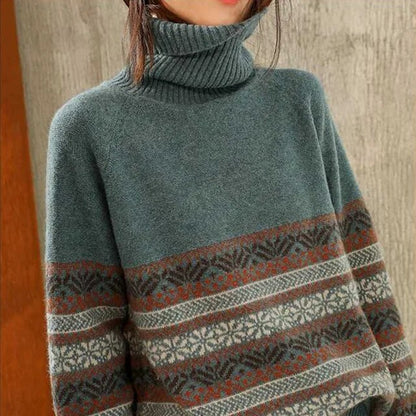 JO | Elegant sweater with vintage pattern