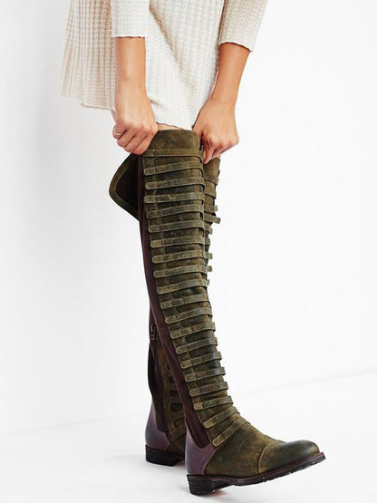 JO | Knee-high gladiator boots with straps