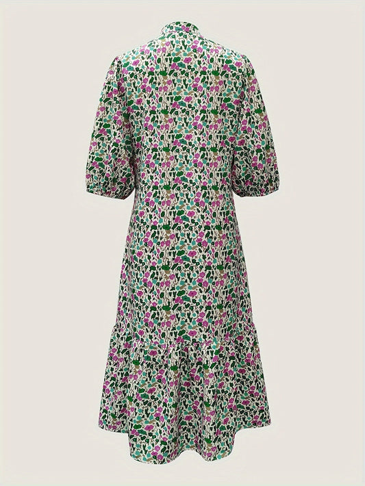 JO | elegant green midi dress for women