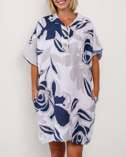 JO | Casual cotton linen mini dress