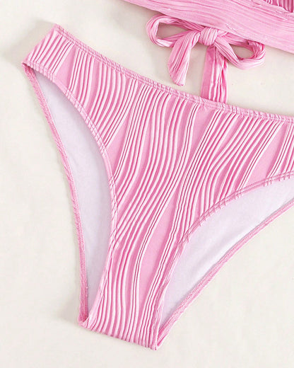 JO | Single-colored, sexy bikini with deep V-neckline