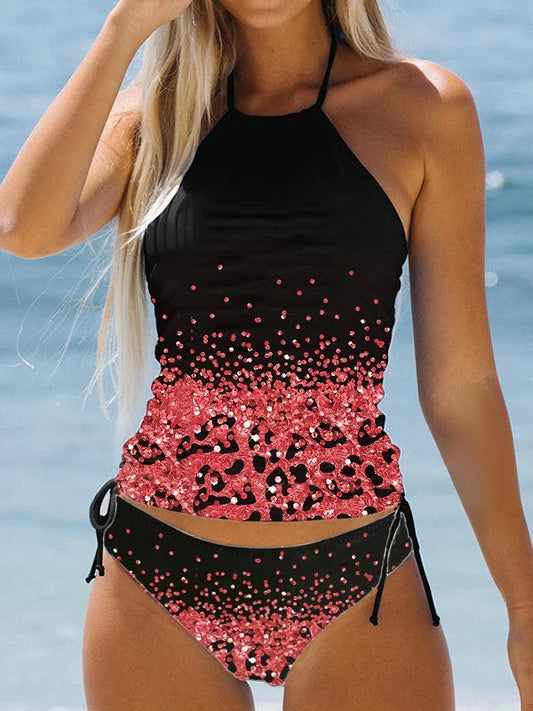 JO | Stylish printed swimsuit in a split design