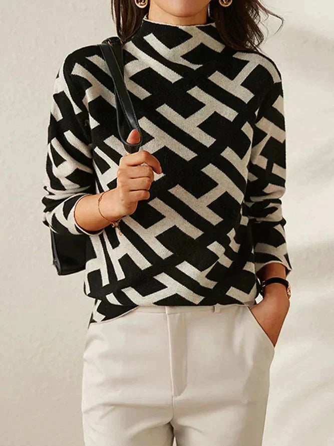 JO | Elegant and stylish printed sweater