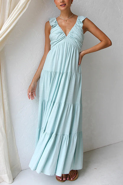 JO | Linen sleeveless maxi dress