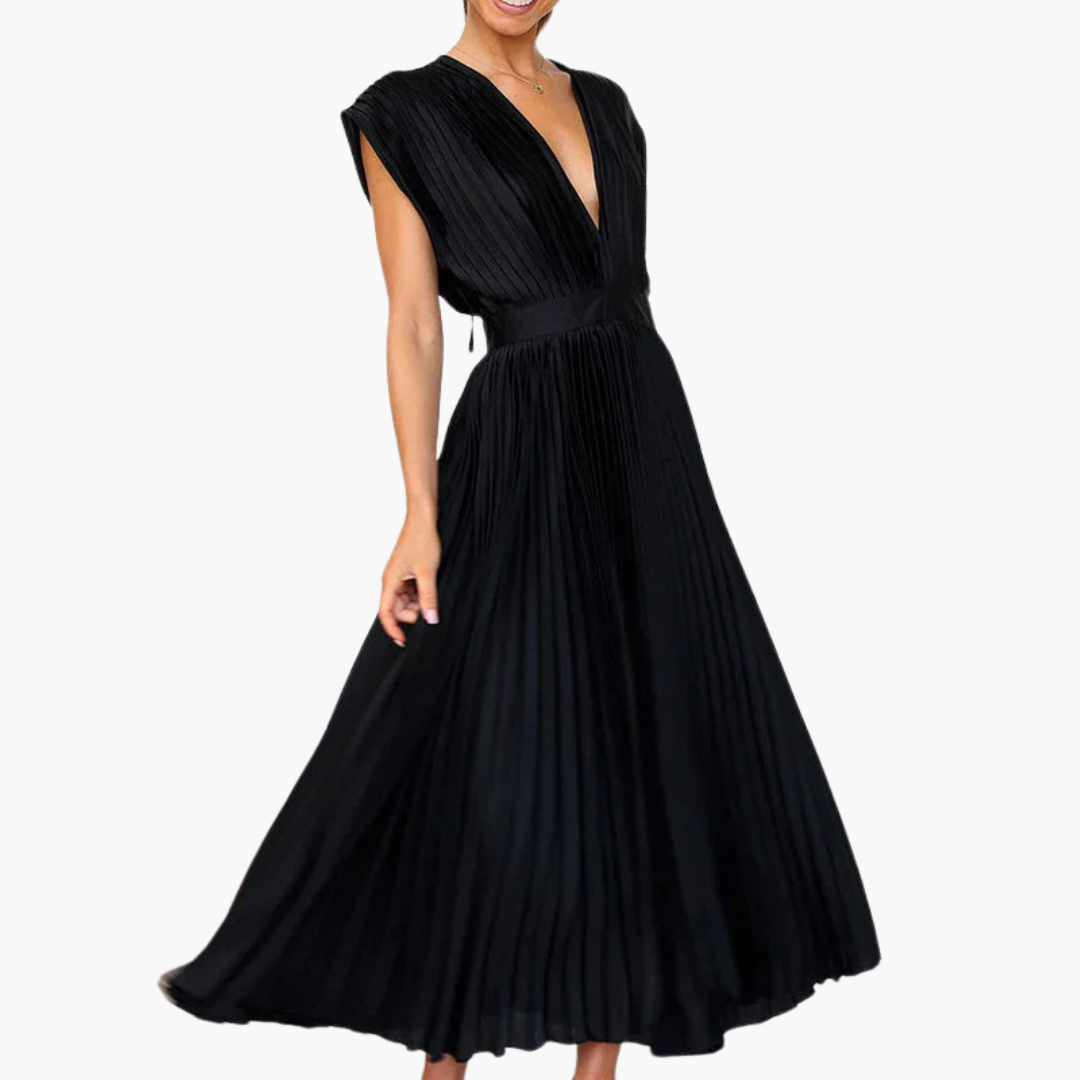JO | Floral midi dress with puff sleeves