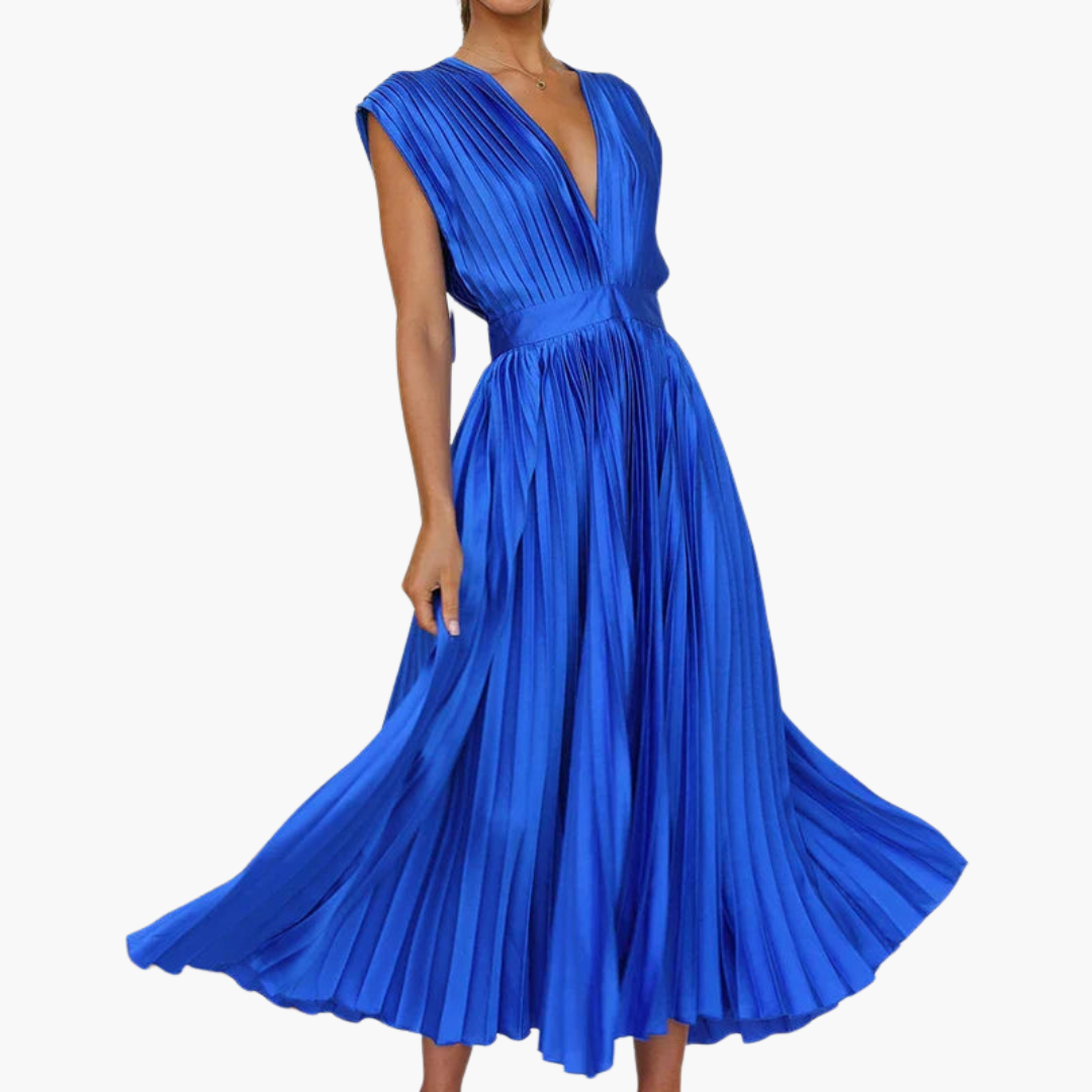 JO | Floral midi dress with puff sleeves