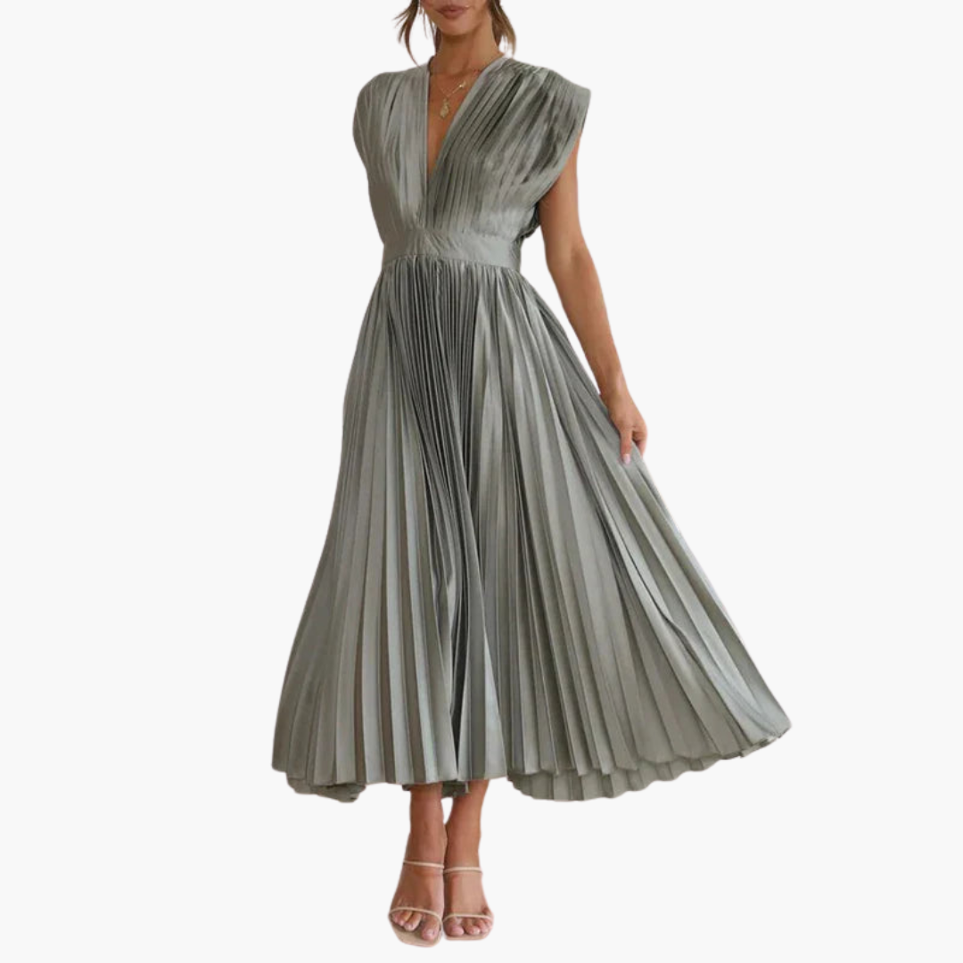 JO | Floral midi dress with puff sleeves