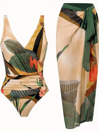 JO | Sexy swimwear with tropical pattern