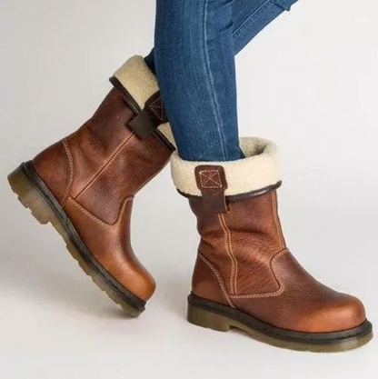JO | Robust knee-high leather boots