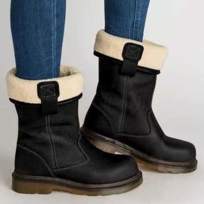 JO | Robust knee-high leather boots