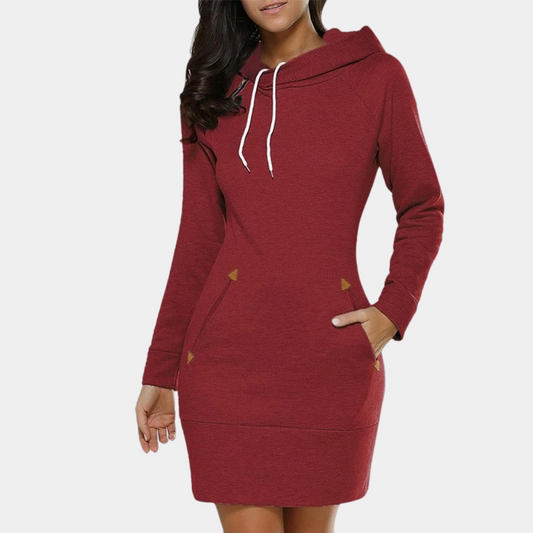 JO | modern women's sweatshirt dress with pockets