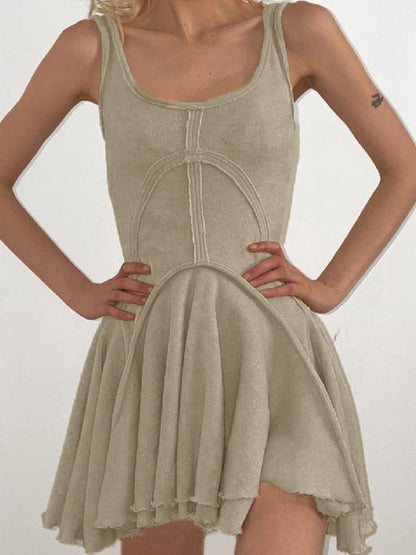 JO | Patchwork sleeveless bodycon mini dress