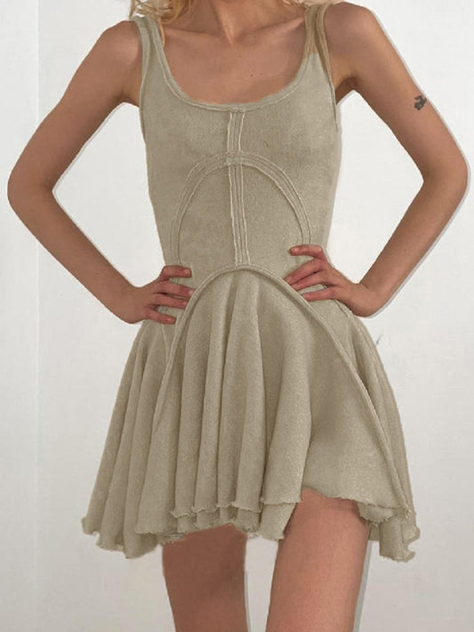 JO | Patchwork sleeveless bodycon mini dress