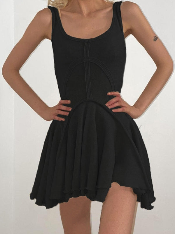 JO | Patchwork sleeveless bodycon mini dress