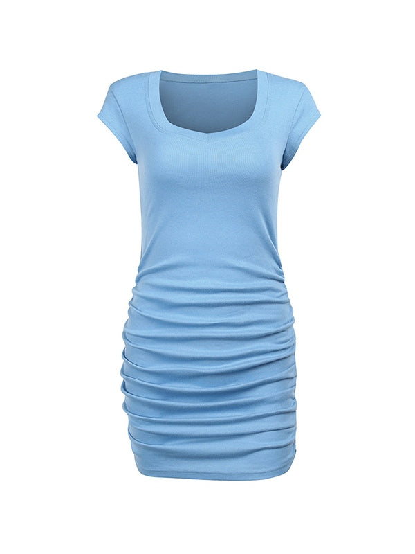 JO | Simple bodycon mini dress with ruffles