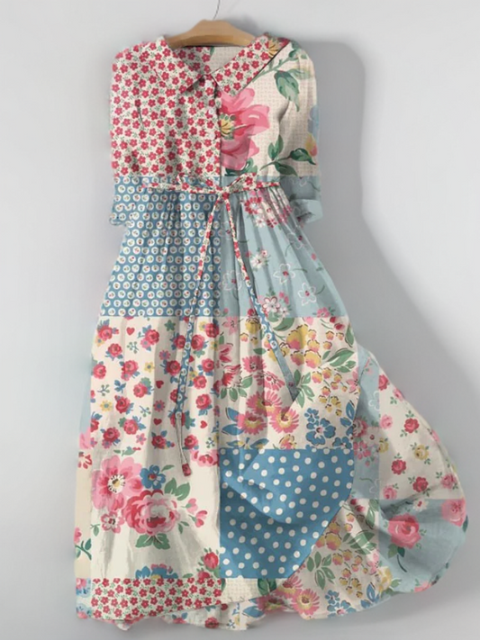 JO | Wide floral dress in boho style