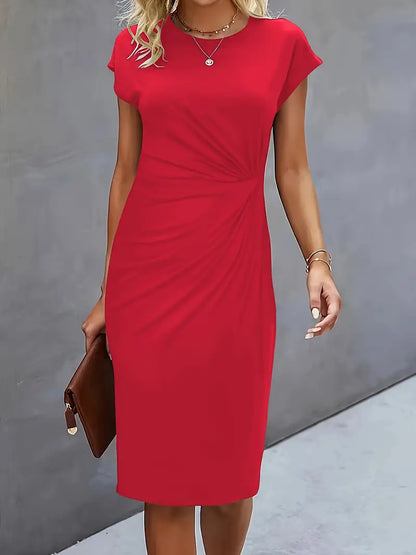 JO | Midi dress with bow at the front for women