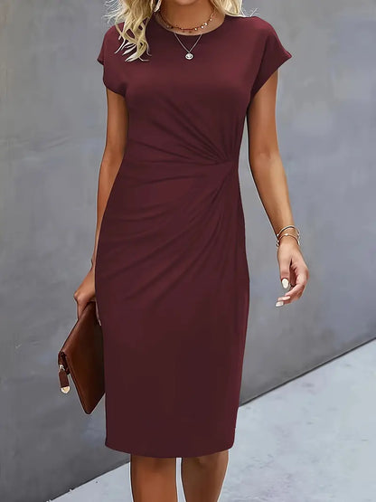JO | Midi dress with bow at the front for women