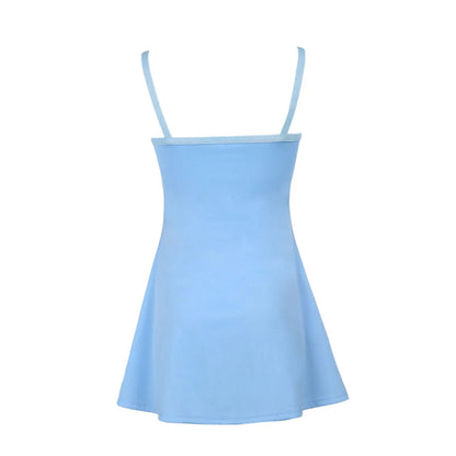 JO | Womens Sexy Bodycon Print Semi-Sheer Mini Dress Y2K E-Girl