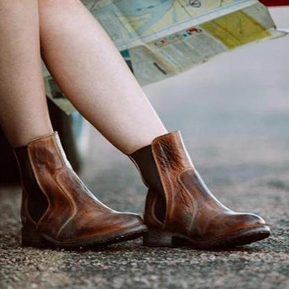 JO | women's ankle boots in vintage-style leather