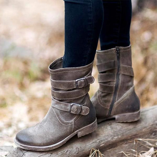 JO | Robust ankle boots with buckle