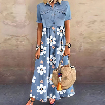 JO | Maxi dress with button placket