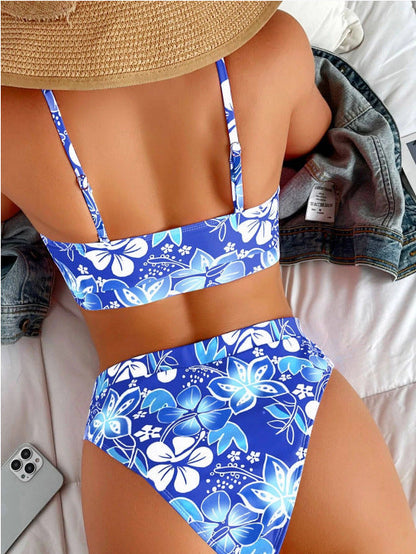 JO | Bikini with tropical flowers