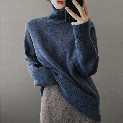 JO | Fashionable women's sweater with high neckline