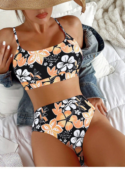 JO | Bikini with tropical flowers