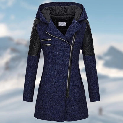JO | Elegant asymmetric coat in wool blend