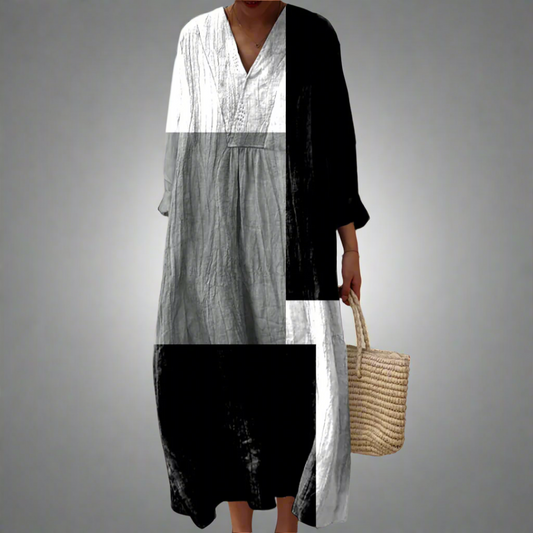JO | Abstract patchwork maxi-dress