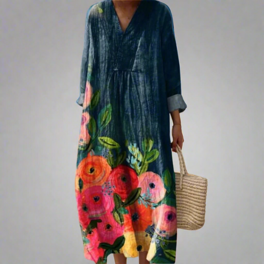 JO | Watercolor floral maxi-dress